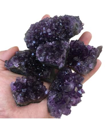 1pc Natural Stone Uruguay Amethyst Quartz Crystal Cluster Specimen Home Furnishing Decoration (Size : 100-120g)