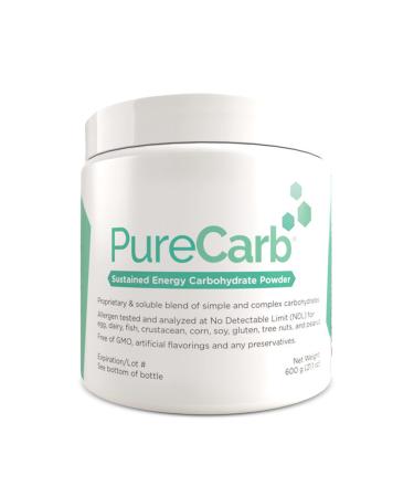 Solace Nutrition PureCarb (600g) Sustained Energy Carbohydrate Powder Blend Of Simple & Complex Carbohydrates