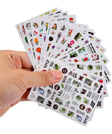 Love Designs Lemon Strawberry Banana Leaf Nail Stickers Manicure Decor Summer Fruit Adhesive Decals(YZW-S 223) - Buy Online on GoSupps.com