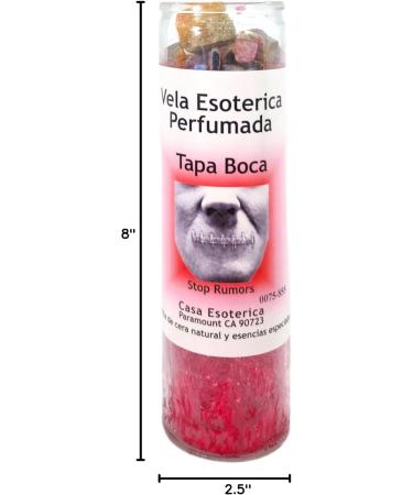 Buy Shut UP-Palm Wax Spell Candle RED | Vela CASA ESOTERICA PERFUMADA | International Shipping Available - Buy Online on GoSupps.com