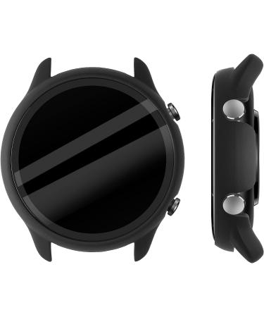 kwmobile Huami Amazfit GTR 2 / 2e Cover (Set of 2) - Tempered Glass & Plastic Frame, Black - Buy Online on GoSupps.com
