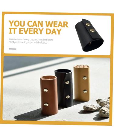 Ipetboom Hair Ring Girl Hair Clips Hair Strips Personalized Hair Ties Hair Accessories Hair Holders Stretch Hair Ties Braid Holder Hair Band Women Headdress Leather Ponytail Miss Cuff - Buy Online on GoSupps.com