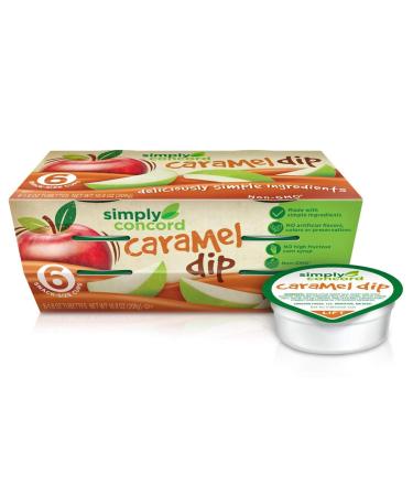 AmishTastes Simply Concord "Clean Label" Caramel Apple Dip, No HFCS, Single-Serve Tubettes (Pack of 2) Caramel Dip Sleeves (Pack of 2)