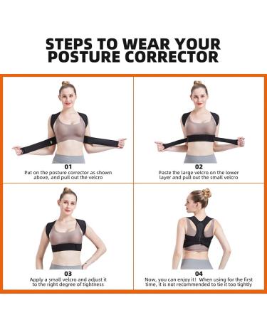 ZSZBACE Posture Corrector for Men and Women - Adjustable Upper Back Brace for Neck, Spine, and Shoulder Pain Relief - L/XL - Buy Online on GoSupps.com