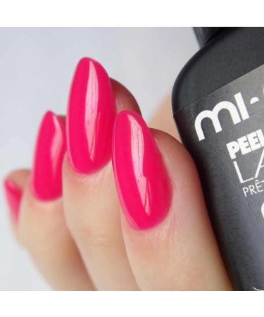 One Step 3 in 1 Peel Off Gel Nail Polish - Red Pink Shade 11 ml