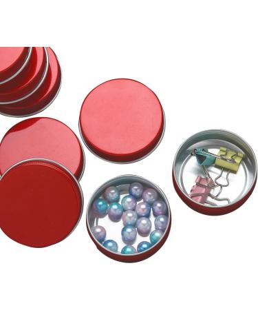 Chictry 10 PCS Aluminum Cream Cans - Empty Cosmetic Containers with Screw Cap for Lip Balm & Beauty Products (30ml Red) - Buy Online on GoSupps.com