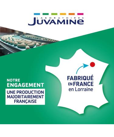 JUVAMINE - Sleep Melatonin - 1.85mg Melatonin - Reduces Sleeping Time - No Addiction - Time Difference - Rest - 1 Month Program - 30 Tablets - Made in France - Buy Online on GoSupps.com