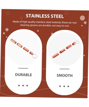 FOMIYES Ear Cleaning Tools Kit - Stainless Steel Ear Removers and Spring Ear Wax Removal Kit - Buy Online on GoSupps.com