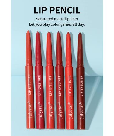 Julystar Waterproof Sweatproof and Auto-fading Matte Multi-color Decorative Lip Pencil (02#) - Buy Online on GoSupps.com