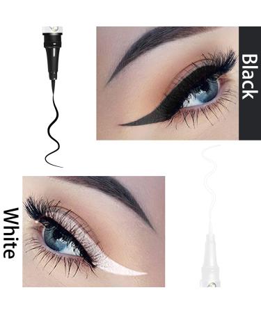 DekRion White & Black Waterproof Liquid Eyeliner Set for Women - Long-lasting, Quick Drying Eye Liners - Easy to Use Makeup Tool - Buy Online on GoSupps.com