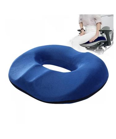 Pressure Relief Seat Cushion Tailbone Cushions for Pressure Relief Premium Memory Foam Washable Memory Foam Car Seat Cushion for Tailbone Pain Back Pain Relief Blue
