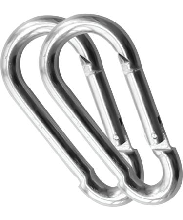 30 Pack Heavy Duty Spring Snap Hooks 4 Inch - 3/8 Carabiner Clips for Swing, Hammock, Fitness Gym, Boating - Large Steel Chain Quick Links Safety Buckle Connector - M10 Snap Hook Carabiners - Buy Online on GoSupps.com
