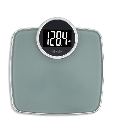 Thinner by Conair Extra-Large Easy-to-Read Digital Bathroom Scale, Measures Weight Up to 400 lbs. Digital - Silver