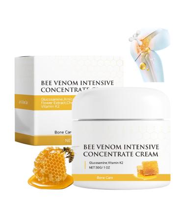 Bee Venom Cream - Joint & Bone Body Cream - Body Moisturiser for Dry Skin - Fast-Acting Relief Venom Bee Cream - Skincare Body Creams for Pain Soothing Moisturizing Hydrating 30g