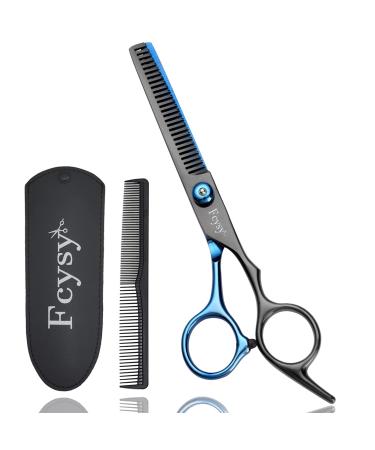 Thinning Scissors Hairdressing Blending Shears Fcysy Professional Hair Thinning Scissors Texturizing Scissors Hairdresser Hair Thinner Thinning Shears Kit with Comb Barber Haircut Scissors Set Blue Thinning Scissors