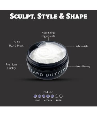Beard Butter for Men | Moisturizing Softener & Itch Reducer | Light Hold Non-Greasy Formula | Nourish Your Beard Today - Buy Online on GoSupps.com