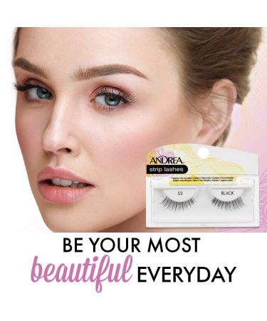 Andrea False Lashes Style 53 - Black 4 pairs | Achieve Stunning Look with Style 53 Black Lashes - Buy Online on GoSupps.com