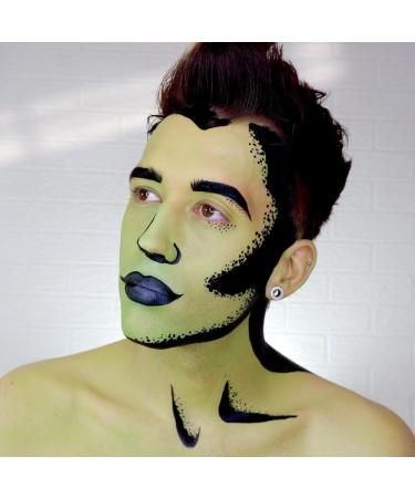 SK INFINITY 18ml Classic Black Face and Body Paint - Professional Water Based Single Cake Makeup for Adults & Kids - Buy Online on GoSupps.com