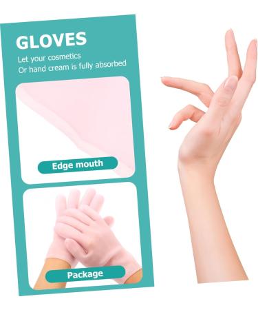 Healeved 2 Pairs Moisturizing Gloves - Exfoliating Hand Masks Softening Sleeping Gloves Dry Cracked Hand Mittens Hand Care Cream Gloves White Cotton Gloves Whitening Sebs Facial Mask Pink - Buy Online on GoSupps.com