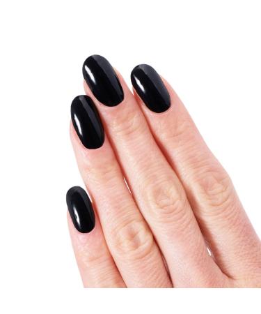 Glamsy nail film Black Beauty " Black Nail Wraps long adhesive 24 self-adhesive ultra-thin nail foils in different sizes