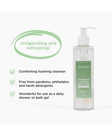 Magic Gel Chamomile & Olive Oil Body Wash - Nourishing Cleanser for All Skin Types | 8oz International Shipping Available - Buy Online on GoSupps.com
