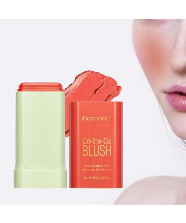 Kokiya Makeup Blush Blusher Professional Silky for Eyes Lips Cheeks Long wearing Portable Moisturizing Cosmetics Lip and Cheek Tint Orange - Buy Online on GoSupps.com