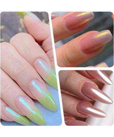 6 Pcs Pearl Nail Powder Zuimei Ice Mermaid Nail Art Powder Holographic Nail Glitter Dust Chrome Mirror Powder Metallic Manicure Pigment for Nail Art Design Decoration - Buy Online on GoSupps.com
