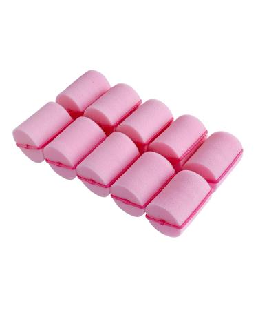 24 Pieces Foam Sponge Hair Rollers - Soft Sleeping Hair Curlers Flexible Hair Styling Curlers Sponge Curlers for Hair Styling (2inch, Pink) 2.8x2inch-Pink