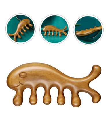 Beavorty Massage Kamm - Wide Tooth Wooden Hair Comb & Gua Sha Massage Tool for Scalp & Hairdressing - Buy Online on GoSupps.com