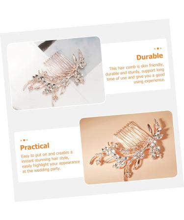 MAGICLULU Bridal Comb Wedding Hair Comb Bridal Rhinestone Hair Comb Crystal Hair Comb Bride Hair Comb Wedding Hair Accessory Bridal Hair Comb Bridesmaid Hair Comb - Buy Online on GoSupps.com