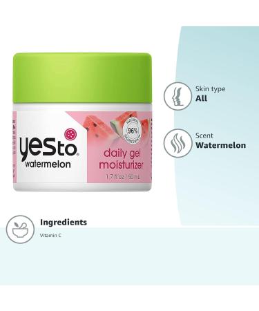 Yes To Watermelon Gel Moisturizer 50ml - Hydrating Gel Moisturizer for Refreshed Skin - Buy Online on GoSupps.com