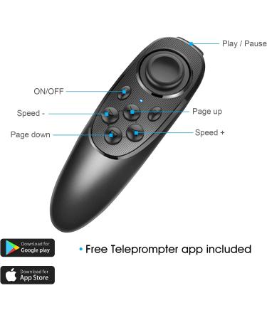 ILOKNZI Remote Control for Teleprompter | Includes Teleprompter App V1 - Buy Online on GoSupps.com