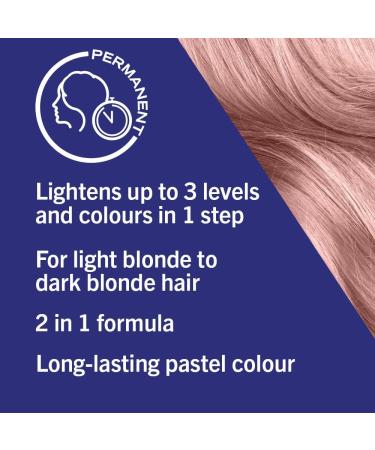 Schwarzkopf LIVE Lightener + Twist Pink Hair Dye | 2-in-1 Formula | Lightens & Colors Up To 3 Levels | Cool Rose 101 - Buy Online on GoSupps.com