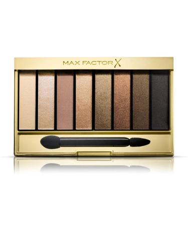 Max Factor Masterpiece Nude Palette Golden Nudes 02-eyeshadow palette with 8 golden and neutral tones with silky-matt and shimmering finish 02 Golden Nudes