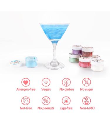 Shop Premium Edible Glitter Dust - 8 Vibrant Colors for Cakes Drinks & Desserts | e-Congnot 3G Bottles - Buy Online on GoSupps.com