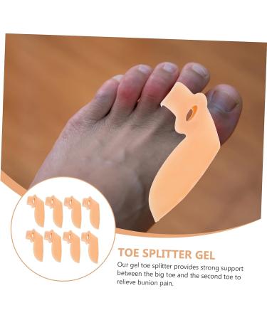 BESPORTBLE Silicone Toe Separator and Protector - 4 Pairs Skin Color - Toe Dividers for Big Toe Isolation - Bunion Toe Spacers and Straightener - Buy Online on GoSupps.com