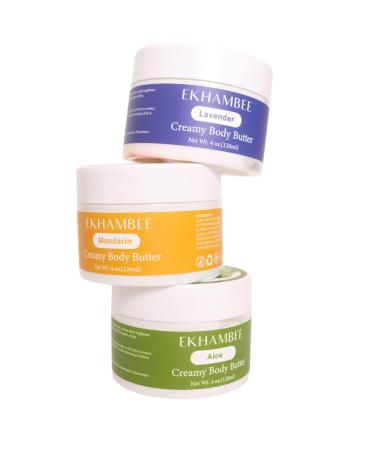 All Natural Creamy Body Butter Set - Vegan Shea Moisturizer for Women | Scented Skin Care Gift 12 Oz - Buy Online on GoSupps.com