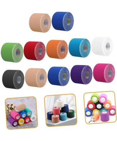 Healeved Sports Tape Wrap - 24 Rolls of Adhesive Kinesiology Tape for Fitness & Vet Use | Non-Woven Fabric Elastic Wrap - Buy Online on GoSupps.com