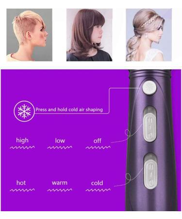 2300 Watt Powerful Hair Dryer with 2-Speed and 3 Temperature Settings Cool Shot Function Professional Salon Hairdryer Ionic AC Motor Blow Dryer with 2 Nozzle Fast Blow Dryer Purple Small Gift - Buy Online on GoSupps.com