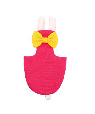 QXPDD Bird Parrot Diaper Flight Suit Nappy Clothes Pet Goose Chicken Duck Poultry Adjustable Cloth Diaper for Small Medium Large Pet Bird,Rose Red-M
