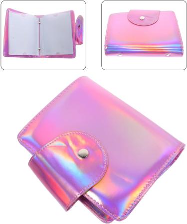 Minkissy Nail Art Stamping Holder | Rectangle Nail Stamping Plate Bag with 20 Slots - 17x14cm Pink - Perfect for Nail Art Enthusiasts - Buy Online on GoSupps.com