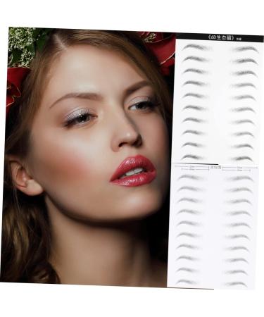 Beavorty 6 Sheets Eyebrow Tattoos Makeup Brow Sticker Brow Tatoo Eyebrow Sticker Makeup Tools 3d Disposable - Buy Online on GoSupps.com