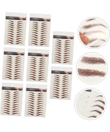 FRCOLOR 54 Sheets Waterproof Eyebrow Stickers Waterproof Stickers Artificial Eyebrow Tools 4d Make up Gel - Buy Online on GoSupps.com