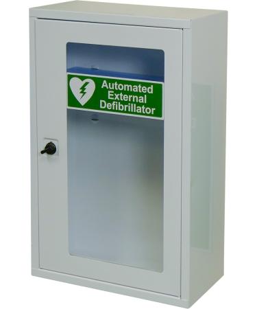 Safety First Aid Group AED Defibrillator Wall Cabinet with Thumb Lock Cabinet Thumb Lock