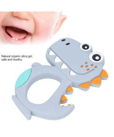 Silicone Baby Bite Ring Toys | Soothing Dinosaur Teething Rings for Breastfeeding Babies | Soothe Gums & Wounds International Shipping - Buy Online on GoSupps.com