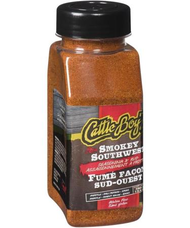 Cattleboyz Smokey Southwest Seasoning & Rub Gluten Free Perfect for BBQ + Stir Fry No MSG 380g - Buy Online on GoSupps.com