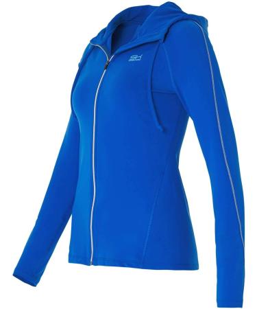 Shop Women's & Girls' Cobalt Blue Tennis Padel & Fitness Jacket - Breathable Hooded XXL with RV Bag - Buy Online on GoSupps.com