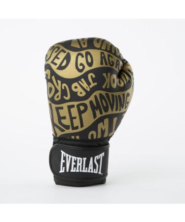 Everlast Unisex Adult Boxing Gloves Spark Glove Training Gloves Black/Gold 14oz