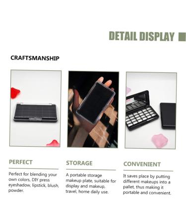 2pcs Empty 24 Color Eyeshadow Palettes - DIY Makeup Case & Lipstick Organizer for Custom Cosmetics - Buy Online on GoSupps.com