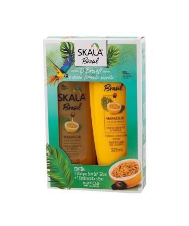 2 Pack SKALA Hair Care Set: Expert Mais Cachos 2-in-1 Conditioning  Treatment Cream + Brasil Passion Fruit & Pataua Oil - Nourish, Strengthen,  and